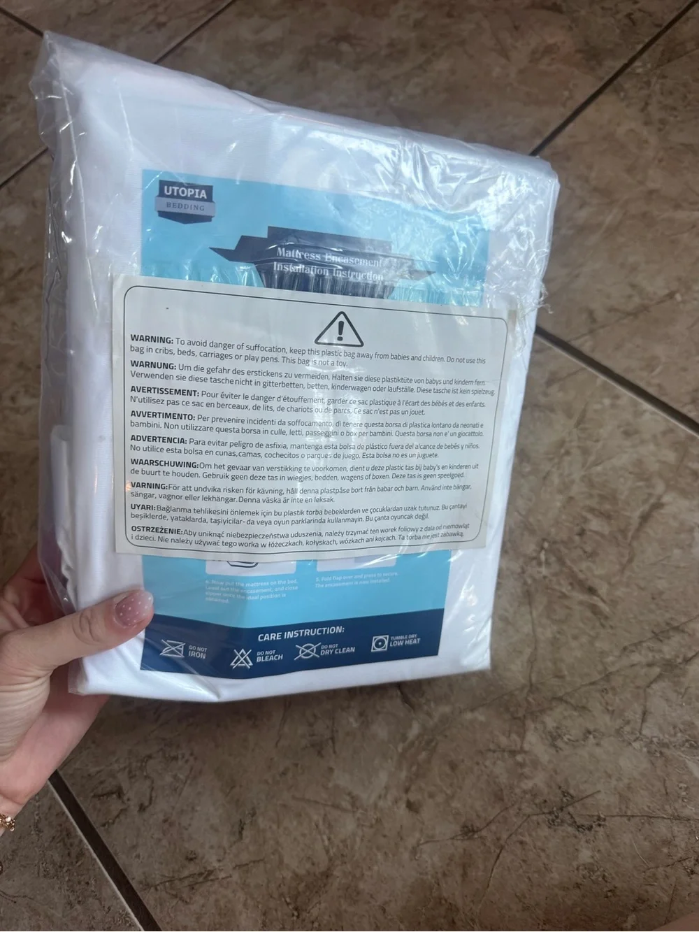 Waterproof Mattress Encasement - Full XL White
